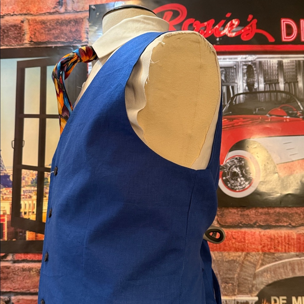 ModelCloth Royal Blue Vest - Picture 17 of 17